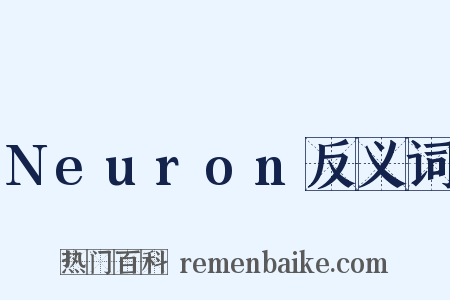 Neuron反义词是什么意思的图片